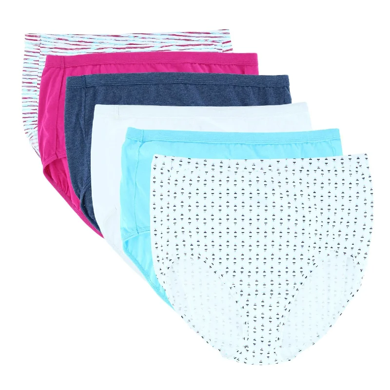 Fruit of the Loom Women's Plus Size Fit For Me Assorted Brief (6 Pack)