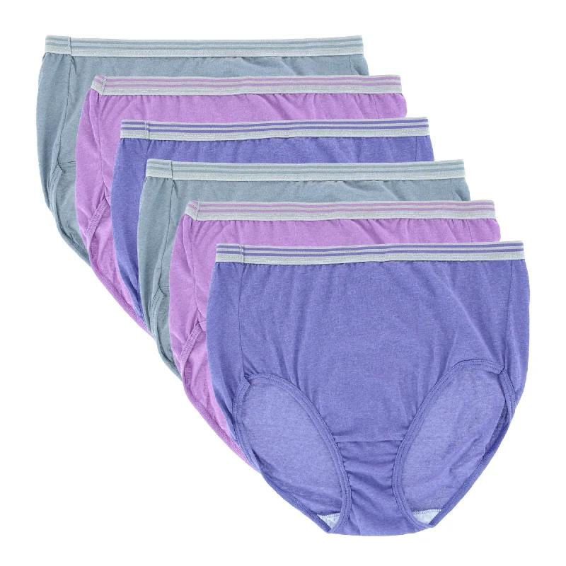 Fruit of the Loom Women's Plus Size Fit For Me Brief Underwear (6 Pack)