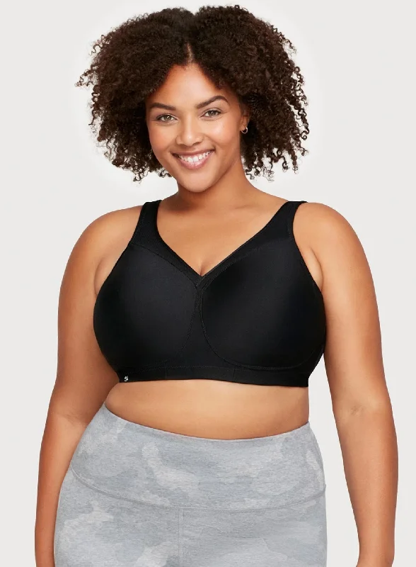 Glamorise: Magic Lift Full Figure Sports Bra Black