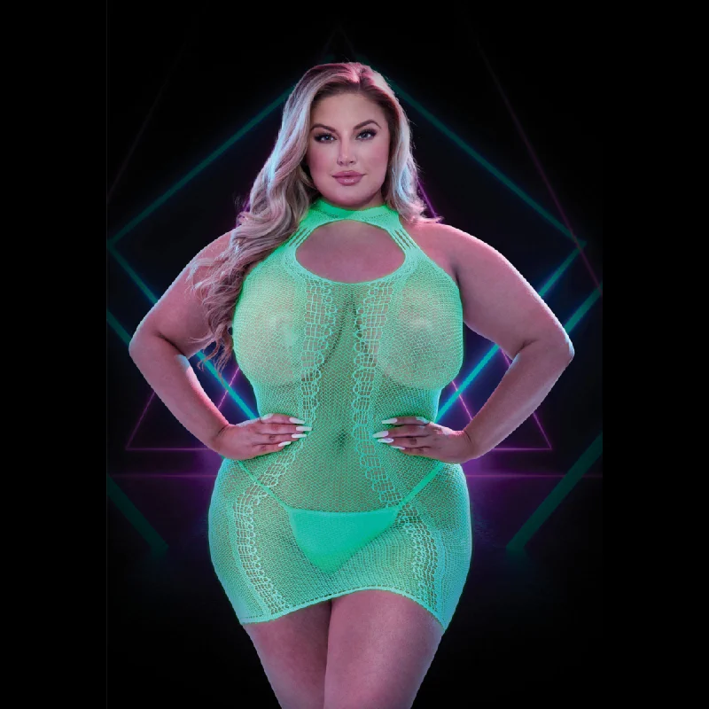 Price Rollback Glow in the Dark Mini Dress Queen Size
