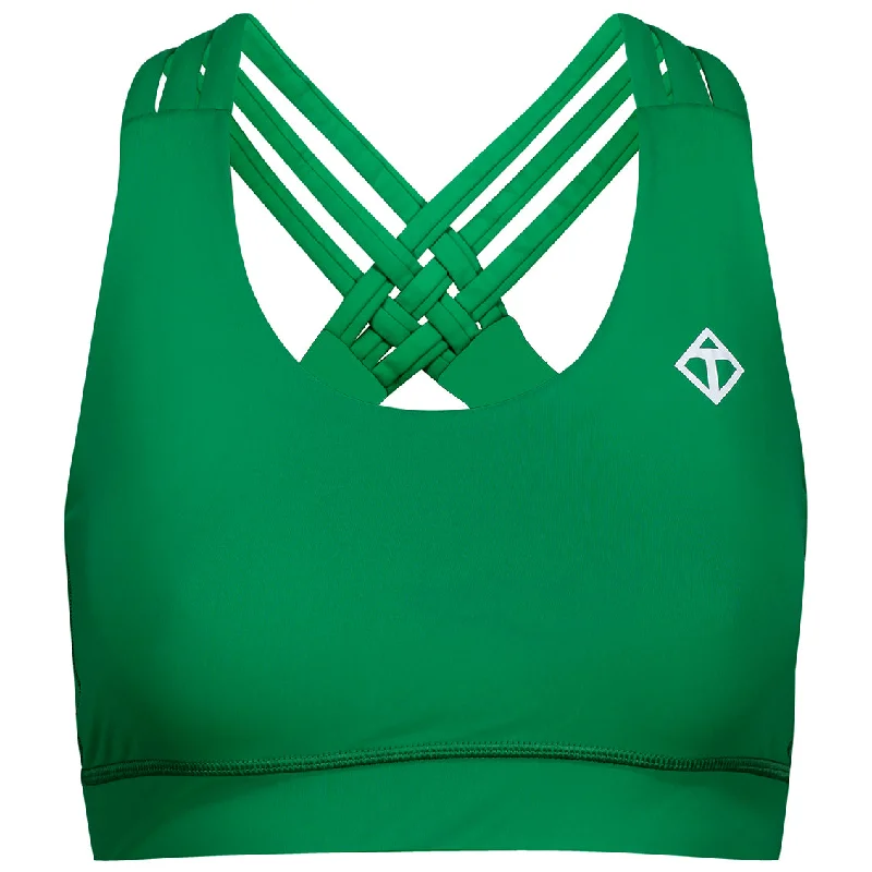 Exclusive Savings Green Cross Back Bra