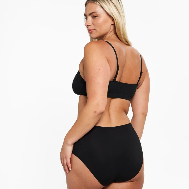 Bonus Savings High-Rise Bikini - Seamless Eco 2.0 - Black (PREORDER)