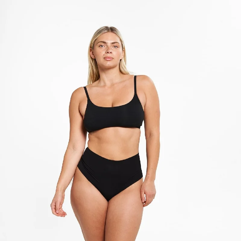 Quick Sale High-Rise Thong - Seamless Eco 2.0 - Black (PREORDER)