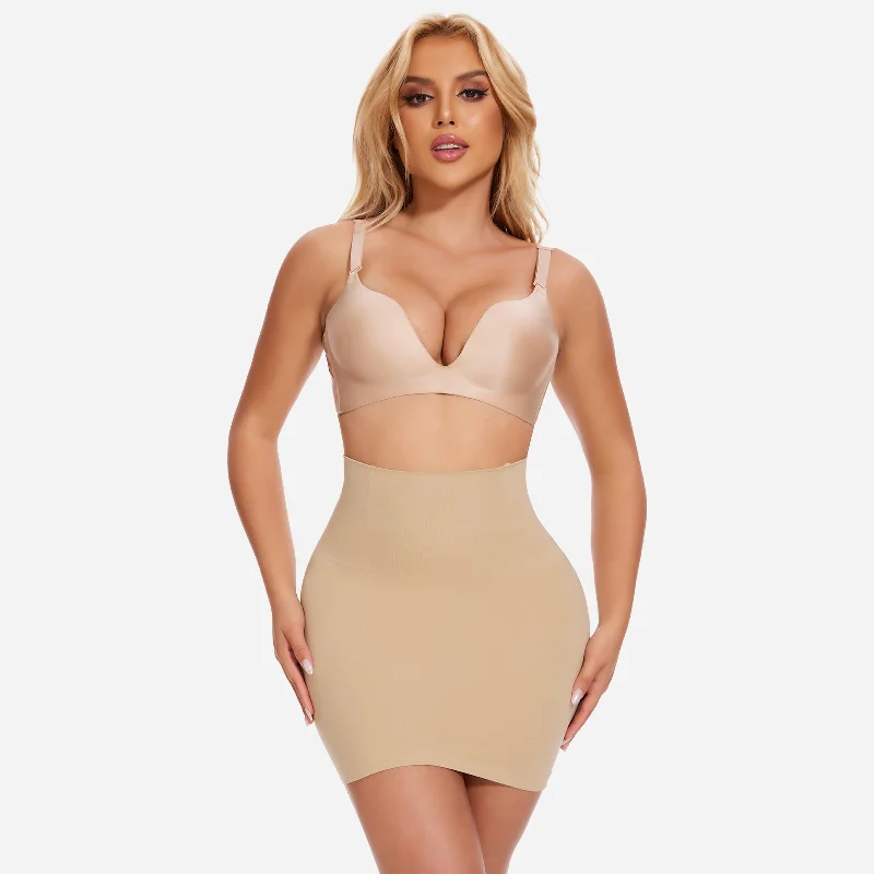 Special Discount JOYSHAPER Seamless Half Shapewear Skirt With Built In Thong
