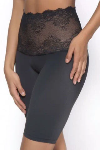 Lace Top Tummy Control Long Leg