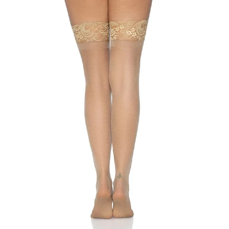 Inventory Reduction Leg Avenue Stay Up Sheer Thigh Hold Ups Nude UK 8 to 14
