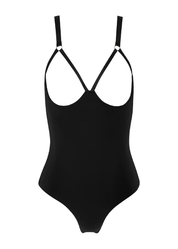 Today Only Tapage Nocturne Open Cup Bodysuit (Black)