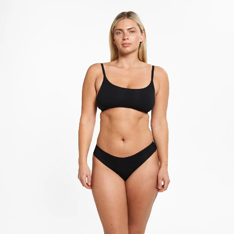 Don't Wait Original-Rise Thong - Seamless Eco 2.0 - Black (PREORDER)