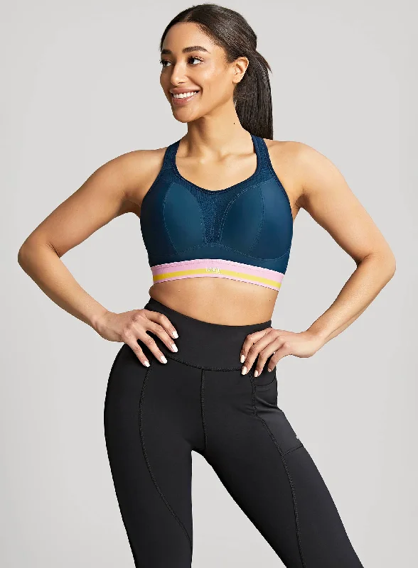 Limited Time Offer Panache Sport: Boundless Moulded Non Wired Sports Bra Retro Navy