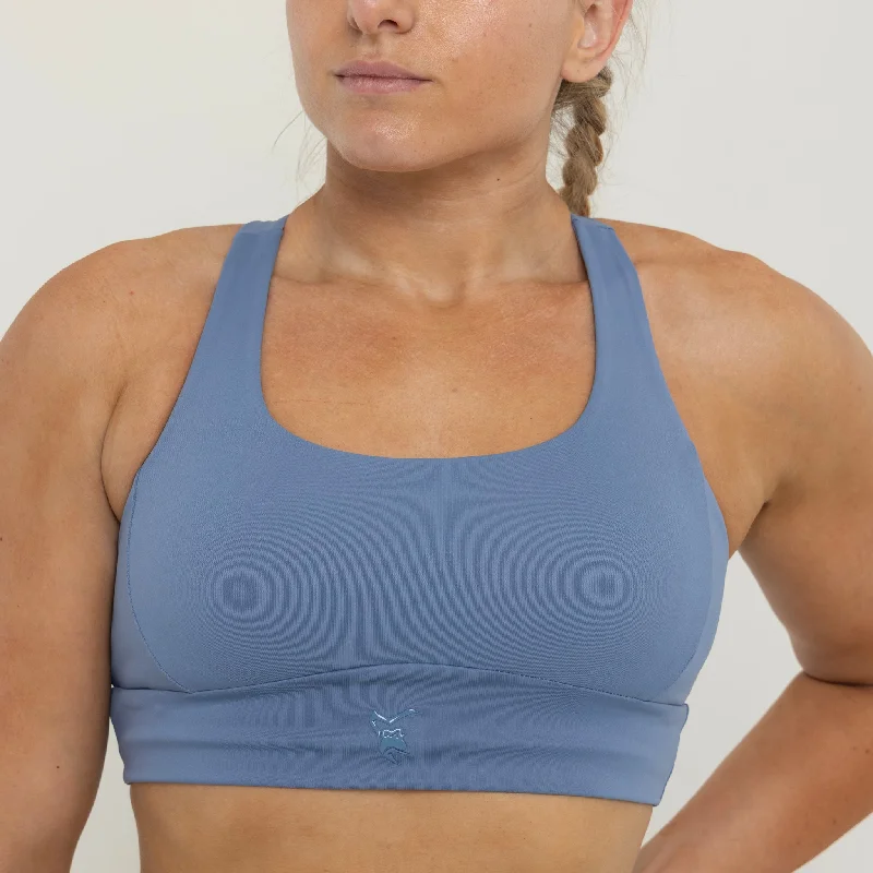 Price Cut Unstoppable Sports Bra Blue