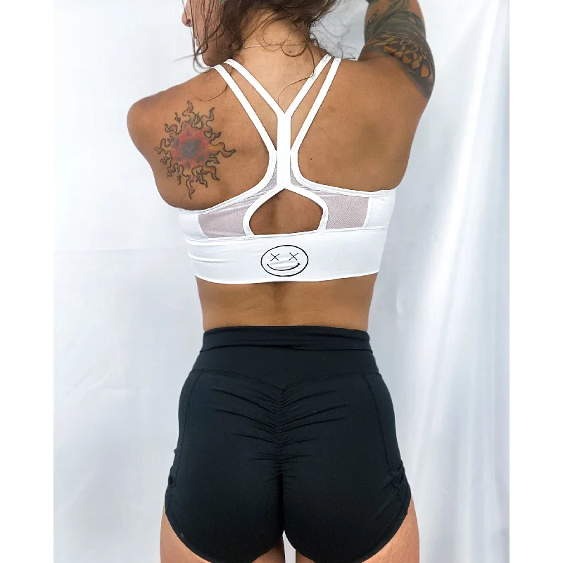 Reduced Prices Salty Savage Ladies “OG Smile” Mesh Racerback Sports Bra