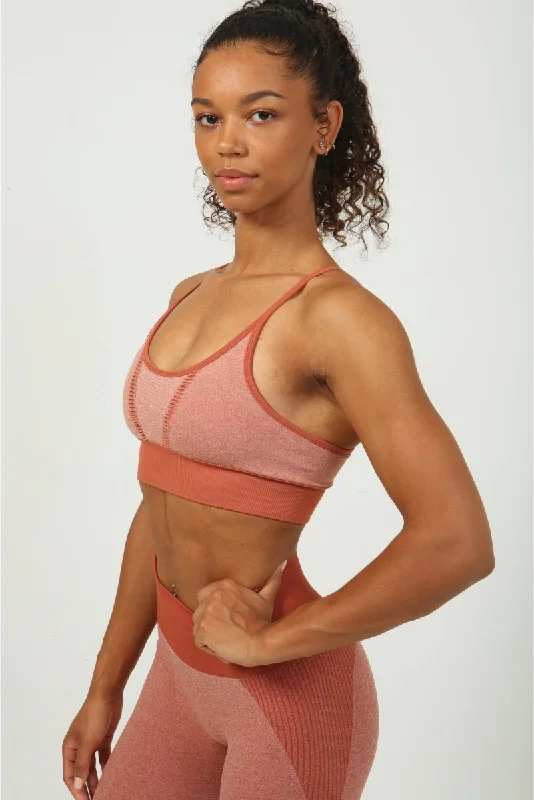 Weekend Savings Delight Red Strappy Sports Bra
