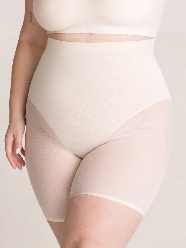 Shapermint Essentials Everyday Empower High-Waisted Mesh Shaper Shorts