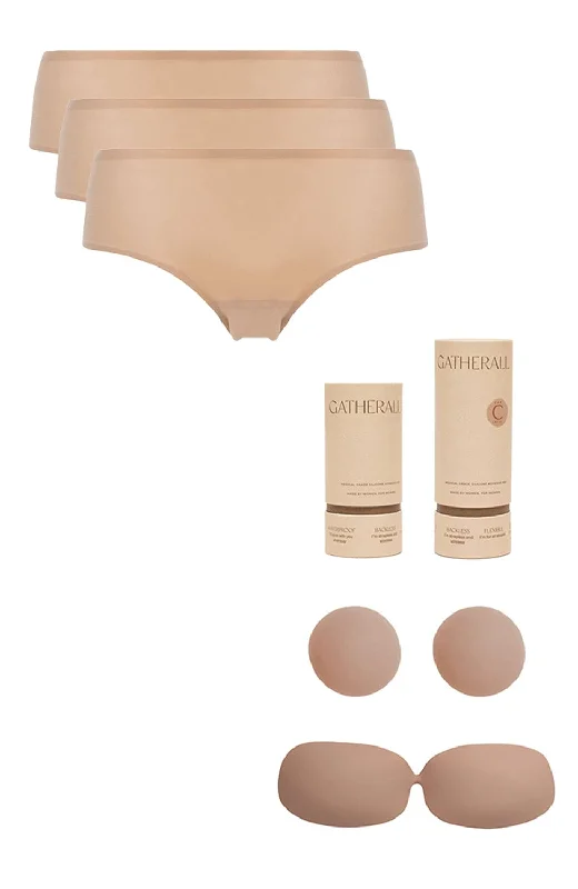 Bargain Prices Softstretch Seamless Brief 3 Pack and Gatherall Gift Set