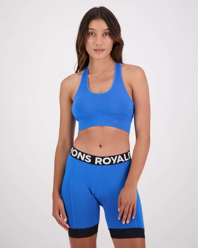 Epic Deals Stratos Merino Sports Bra - Pop Blue