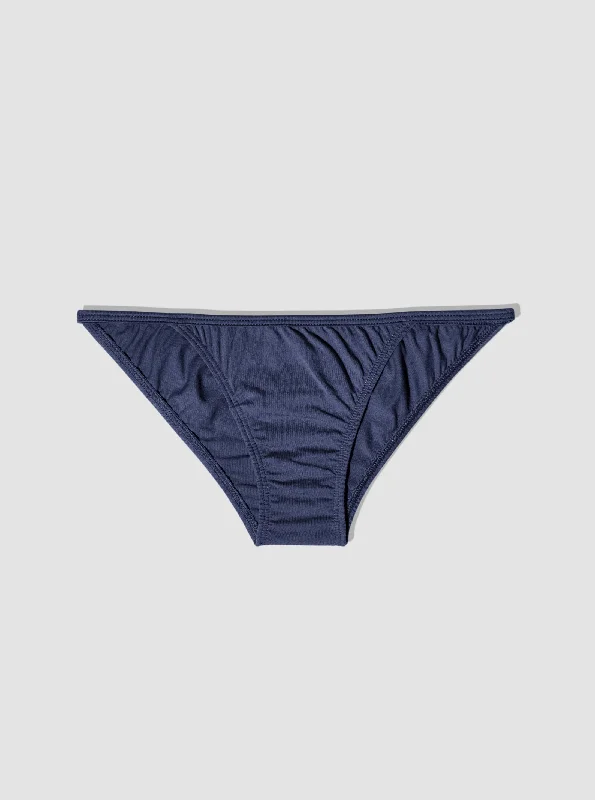 Crazy Savings 100% Organic Cotton String Bikini - Lapis