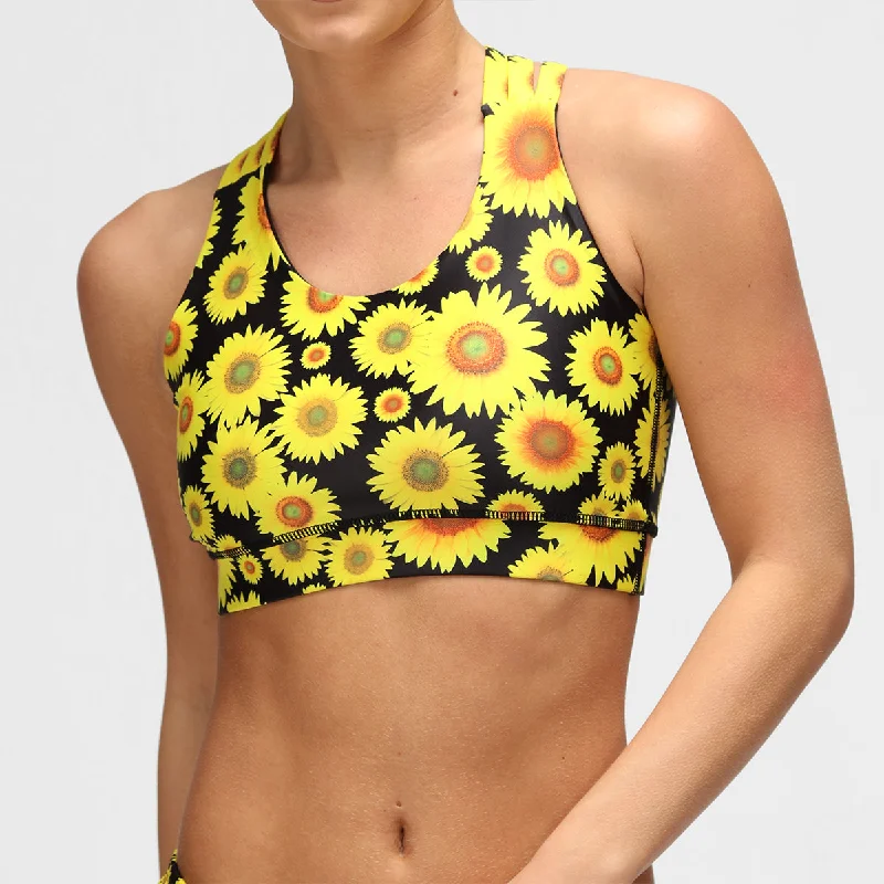 Make Your Weekend Count with Savings Sunflowers Cross Back Bra