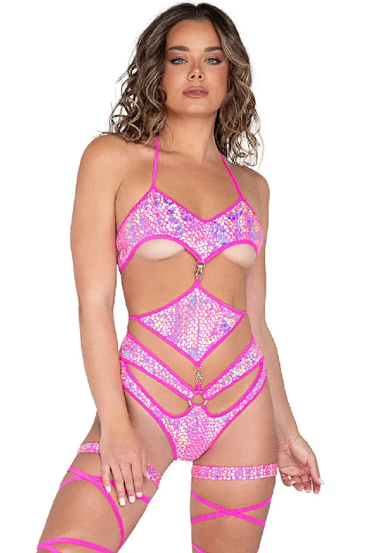 Year-End Sale Underboob Diamond Romper