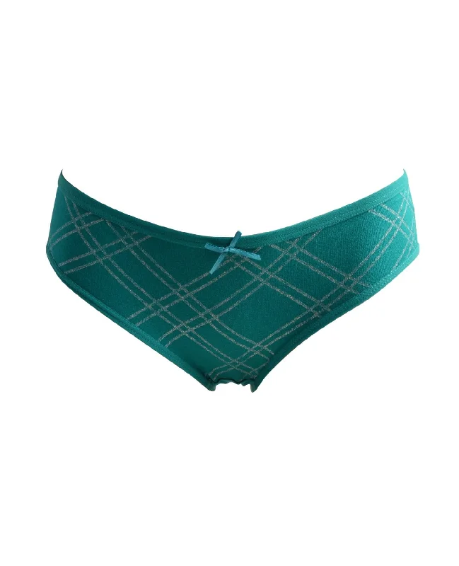 Vision Intimates Glitter Plaid Panty