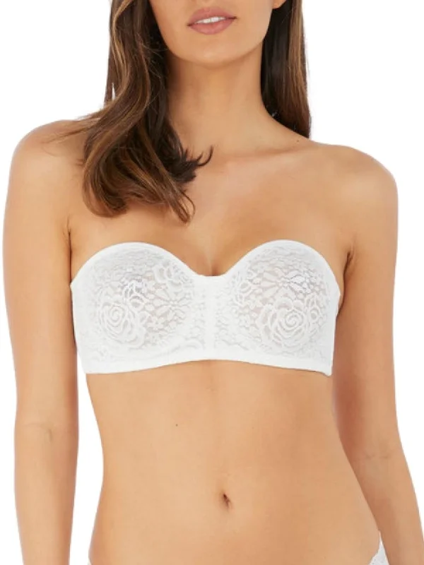 YEAR-End Clearance Halo Lace Strapless Bra - Ivory