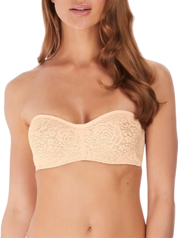 Stock Clearance Halo Lace Strapless Bra - Nude
