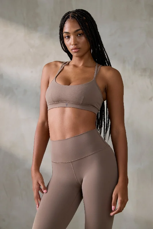 Value Deals V_SCULPT STRAPPY SPORTS BRA - Tan